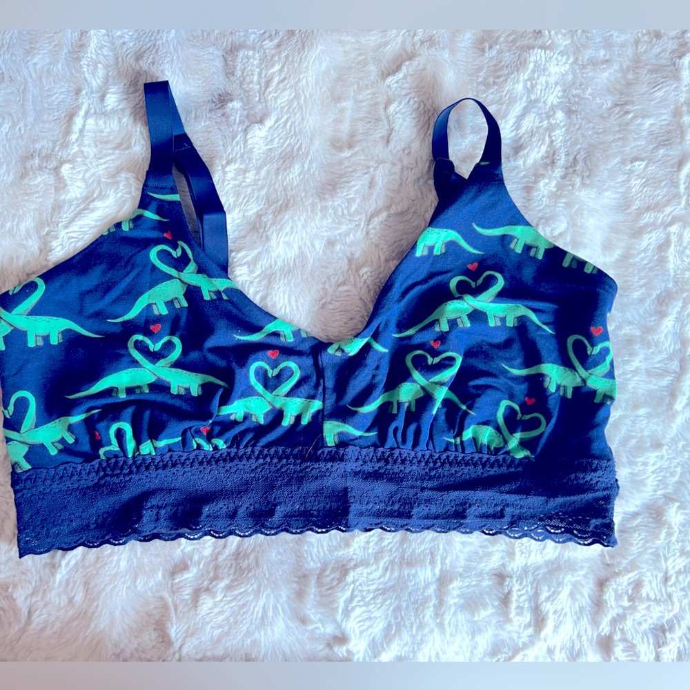 MeUndies MicroModal longline bralette in “ Saur in Love”